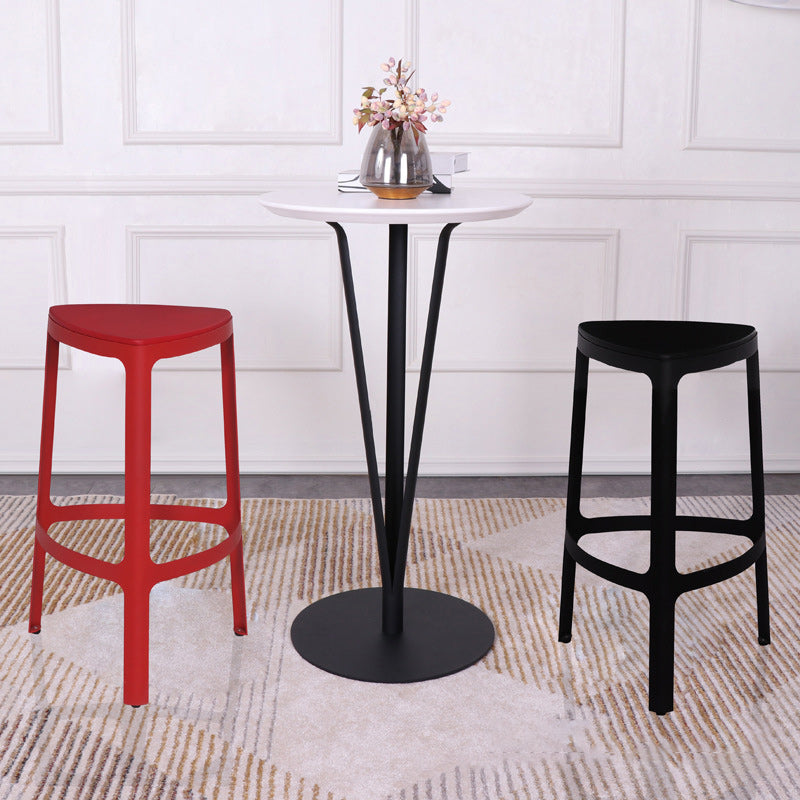 Modern Minimalist Round Iron Steel MDF Bar Table For Dining Room