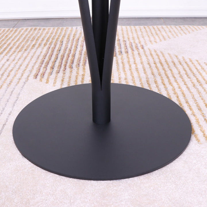 Modern Minimalist Round Iron Steel MDF Bar Table For Dining Room