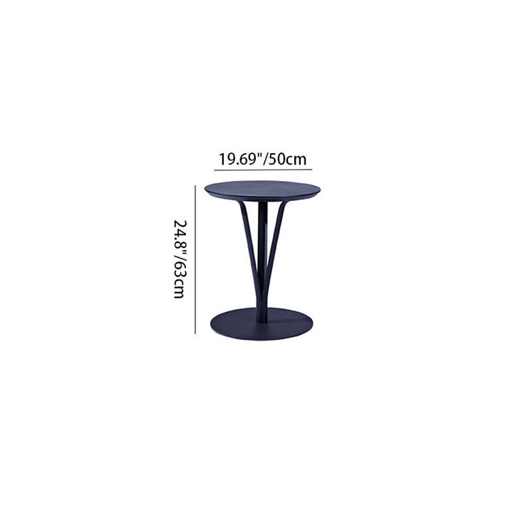 Modern Minimalist Round Iron Steel MDF Bar Table For Dining Room