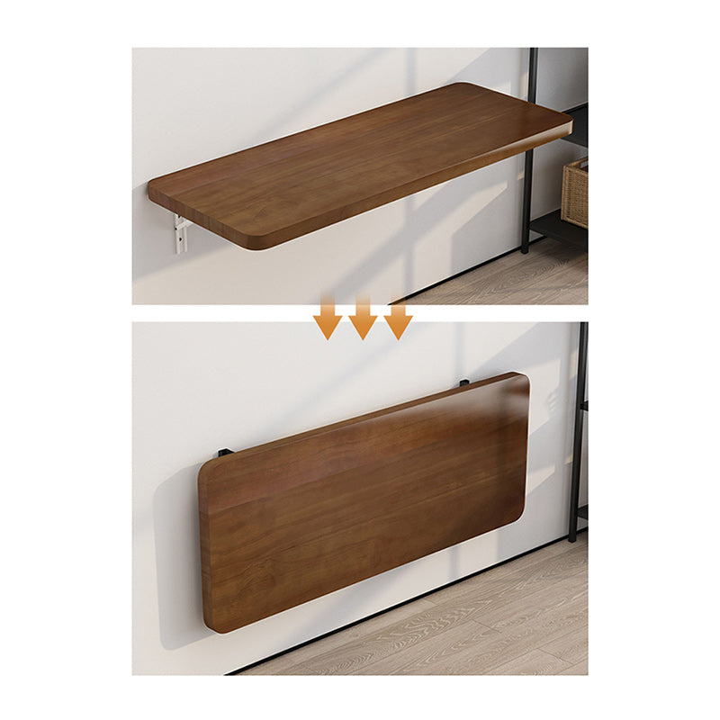 Modern Simplicity Solid Wood Metal Rectangular Foldable Hanging Bar Table 1-Tray For Kitchen