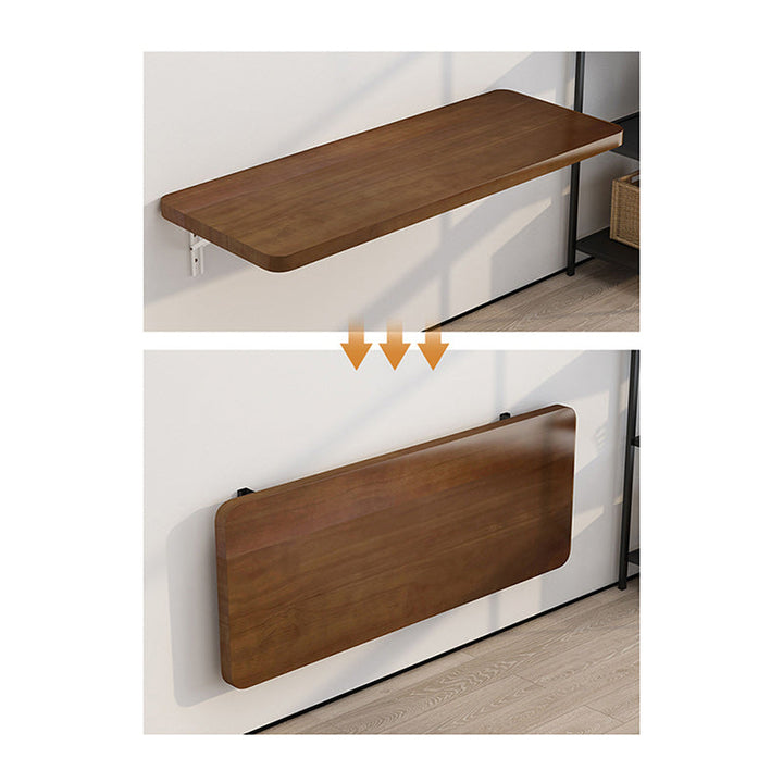 Modern Simplicity Solid Wood Metal Rectangular Foldable Hanging Bar Table 1-Tray For Kitchen