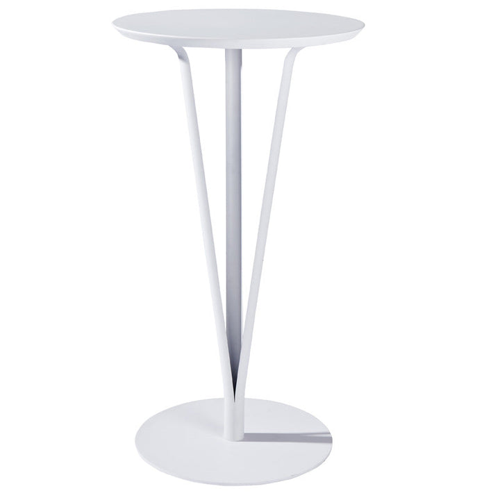 Modern Minimalist Round Iron Steel MDF Bar Table For Dining Room